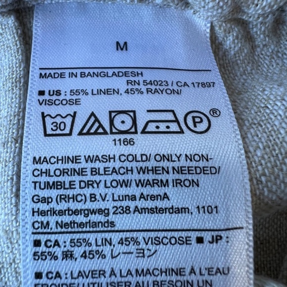 Banana Republic Factory linen blend flat front pull-on shorts - Picture 13 of 14